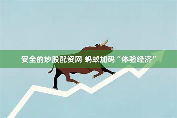 安全的炒股配资网 蚂蚁加码“体验经济”