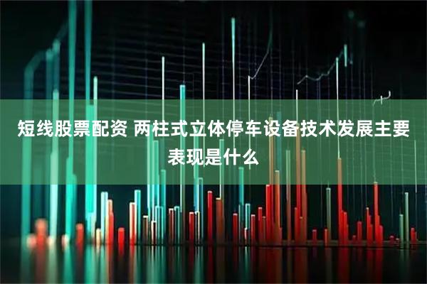 短线股票配资 两柱式立体停车设备技术发展主要表现是什么